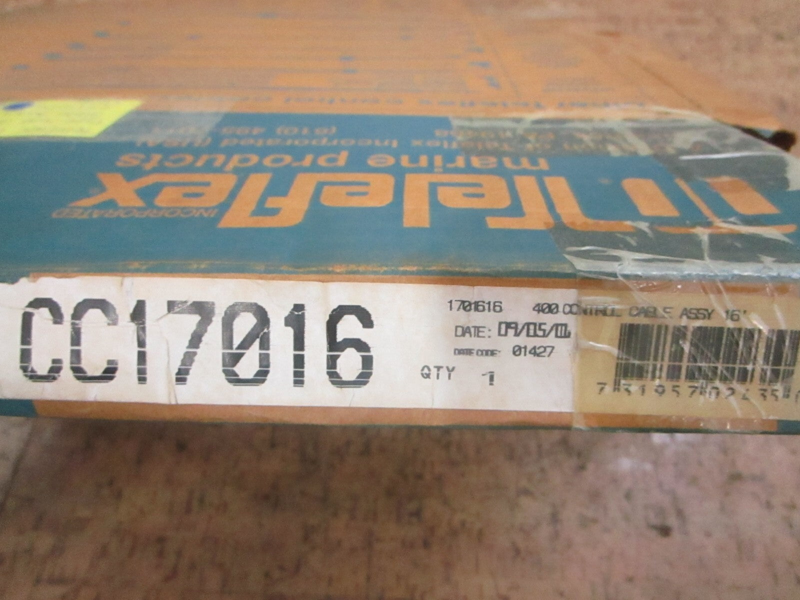 *NEW* 0780 Teleflex Type 400 Control Cable 16FT CC17016 171616