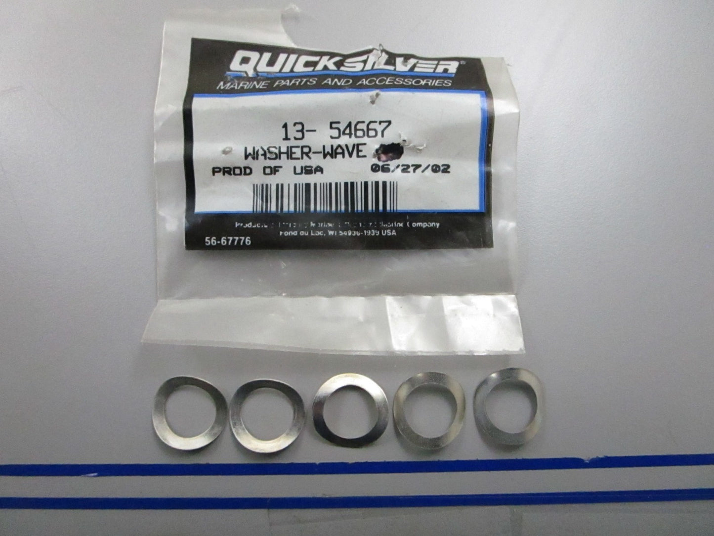 *NEW OEM* (LOT OF 5) 0810 Mercury Quicksilver Wave Washer 13-54667
