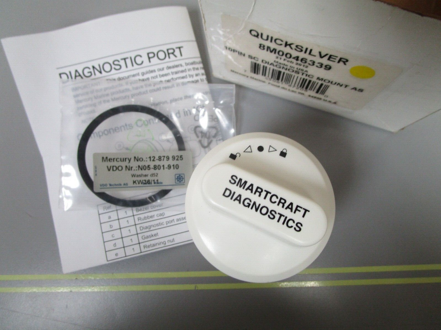 *NEW OEM* 0720 Mercury Quicksilver 10 Pin Smart Diagnostic Mount Ay  8M0046339