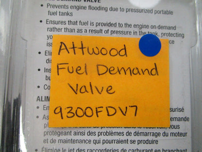 NEW OEM Attwood 9300FDV7 Fuel Demand Valve 0810