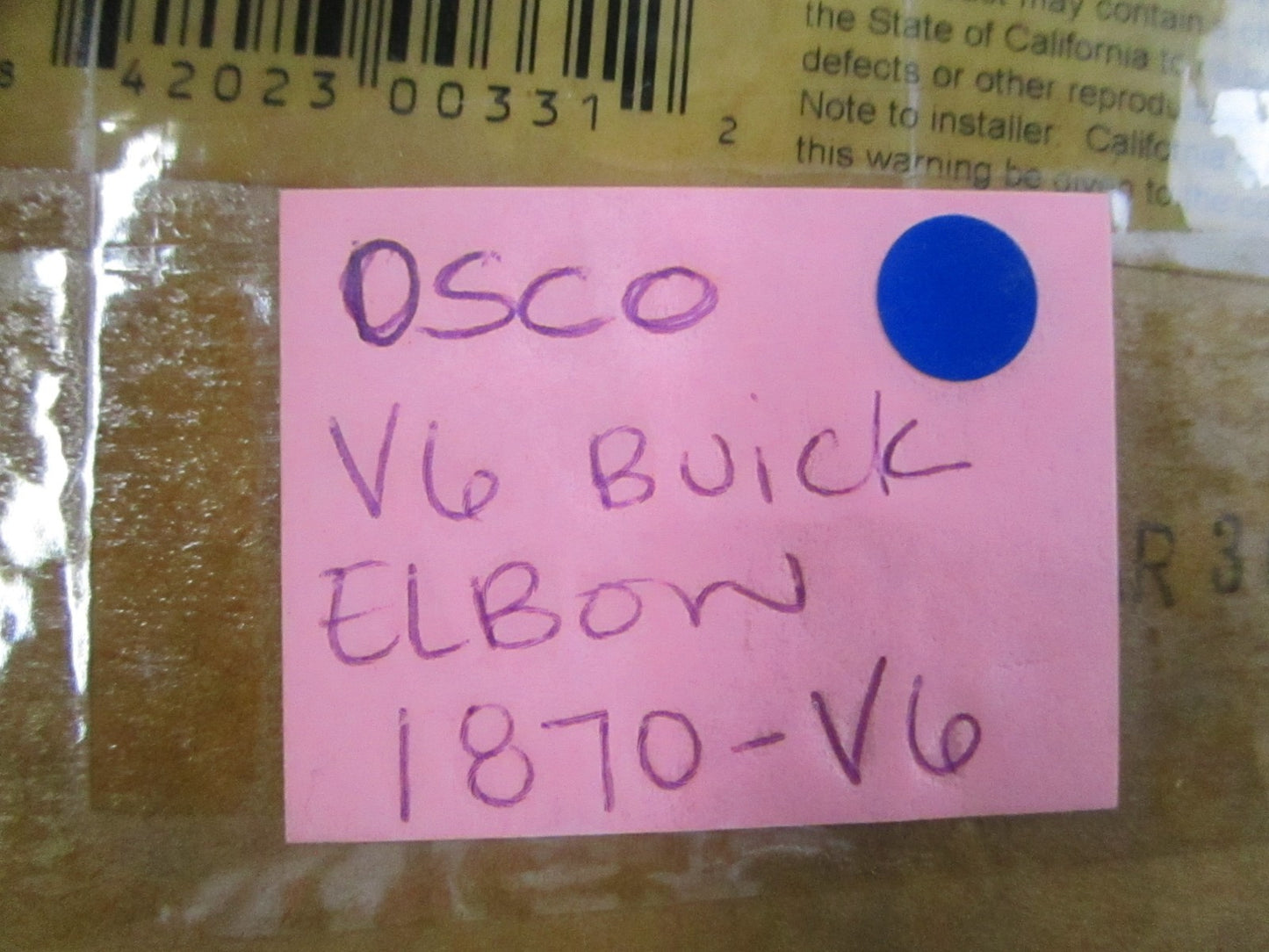 NEW OEM 18-70-V6 Osco V6 Buick Elbow 0810
