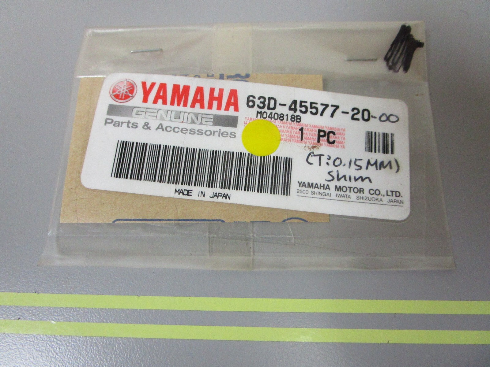 *NEW OEM* 0810 Yamaha (T:0.15MM) Shim 63D-45577-20-00