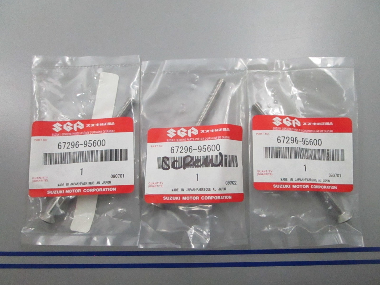 *NEW OEM* (LOT OF 3) 0810 Suzuki Screw 67296-95600