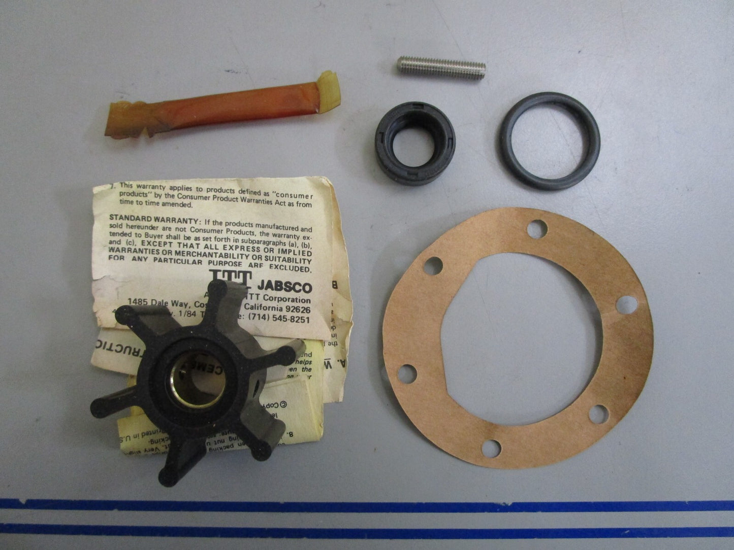 *NEW OEM* 0820 Jabsco Water Pump Impeller Kit 90020-0003