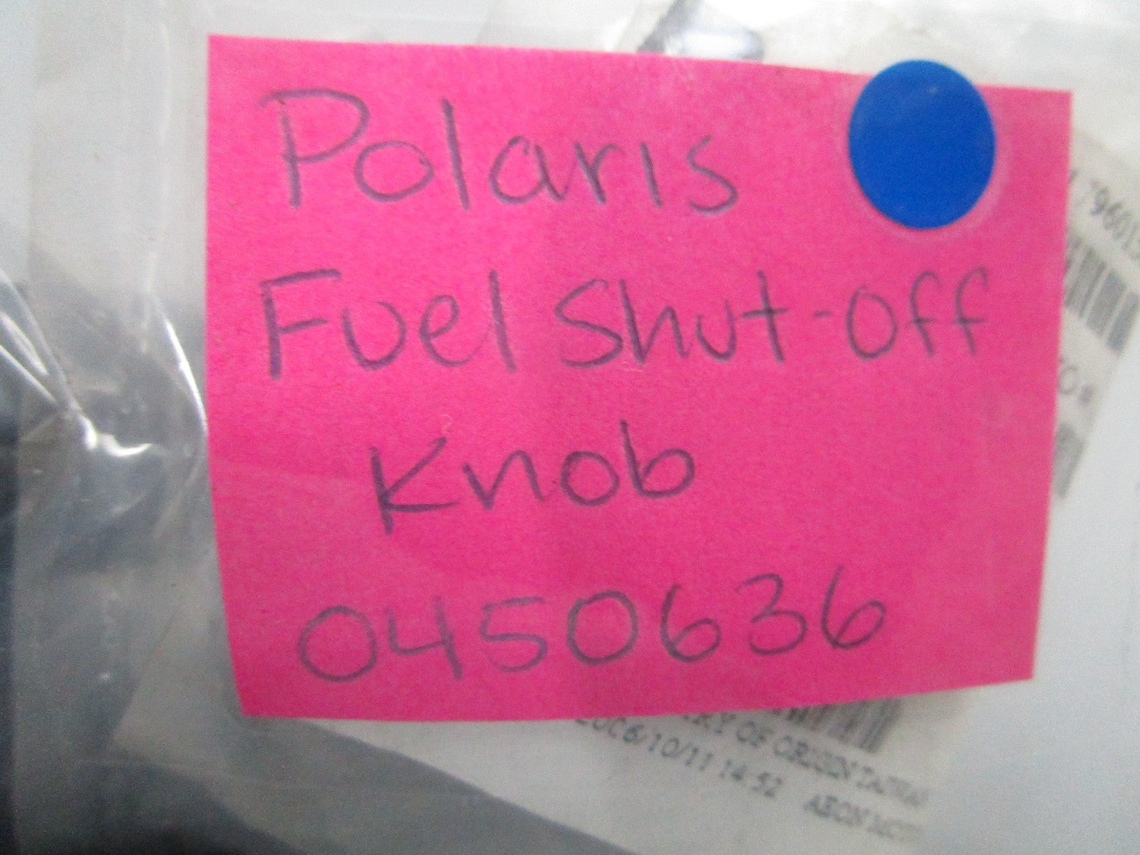 *NEW OEM* 0810 Polaris Fuel Shut Off Knob 0450636
