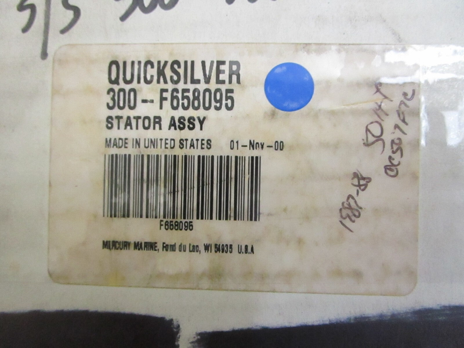 *NEW OEM* 0820 Mercury Quicksilver Carburetor Stator Assy 300-F658095