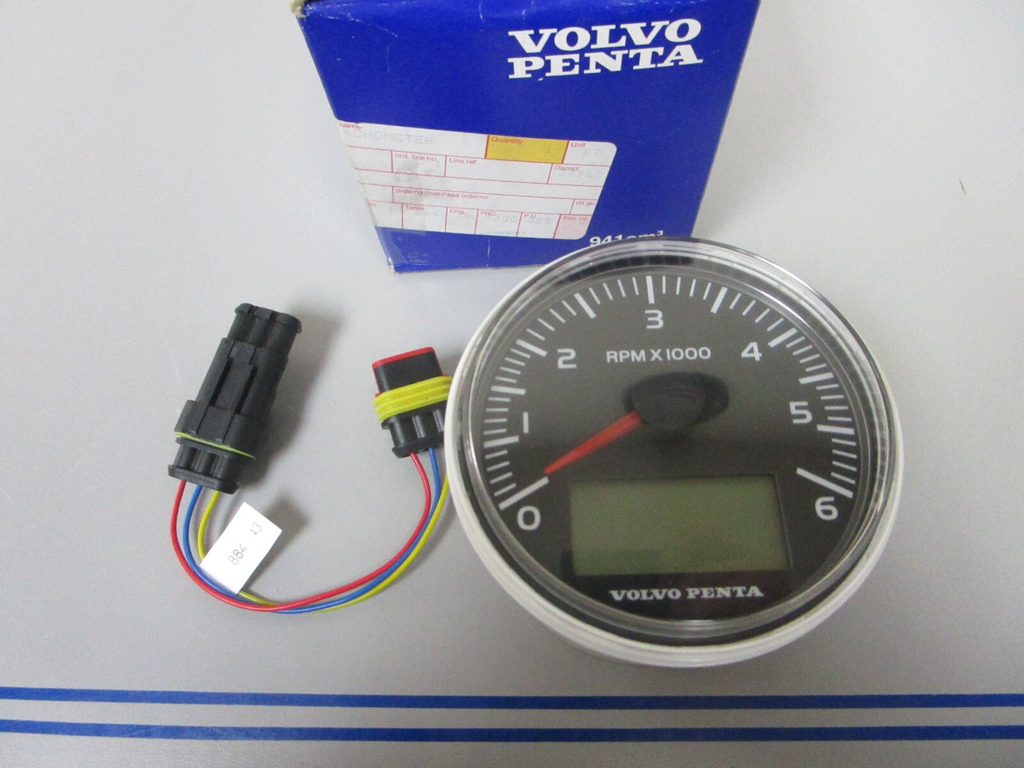 *NEW OEM* 0720 Volvo Penta 6 RPM 6000 Digital Tachometer 21234541 21509646