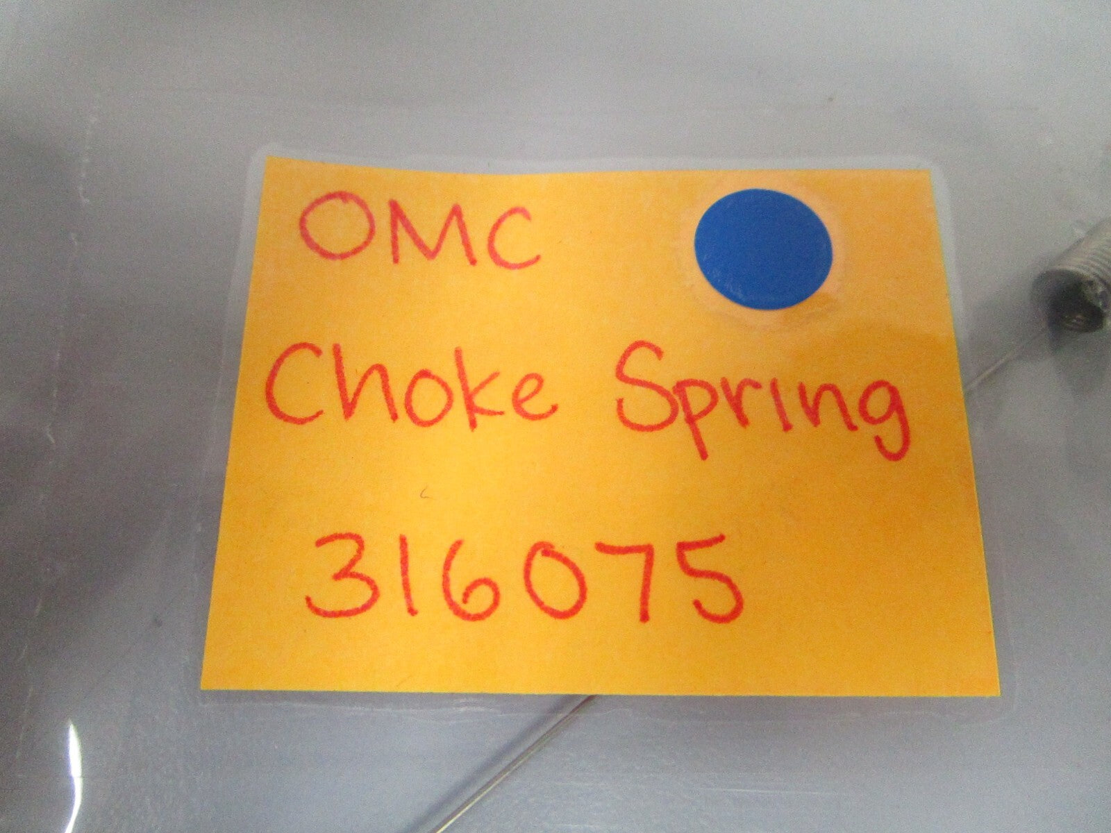 *NEW OEM* 0810 OMC Johnson Evinrude Choke Spring 316075 0316075