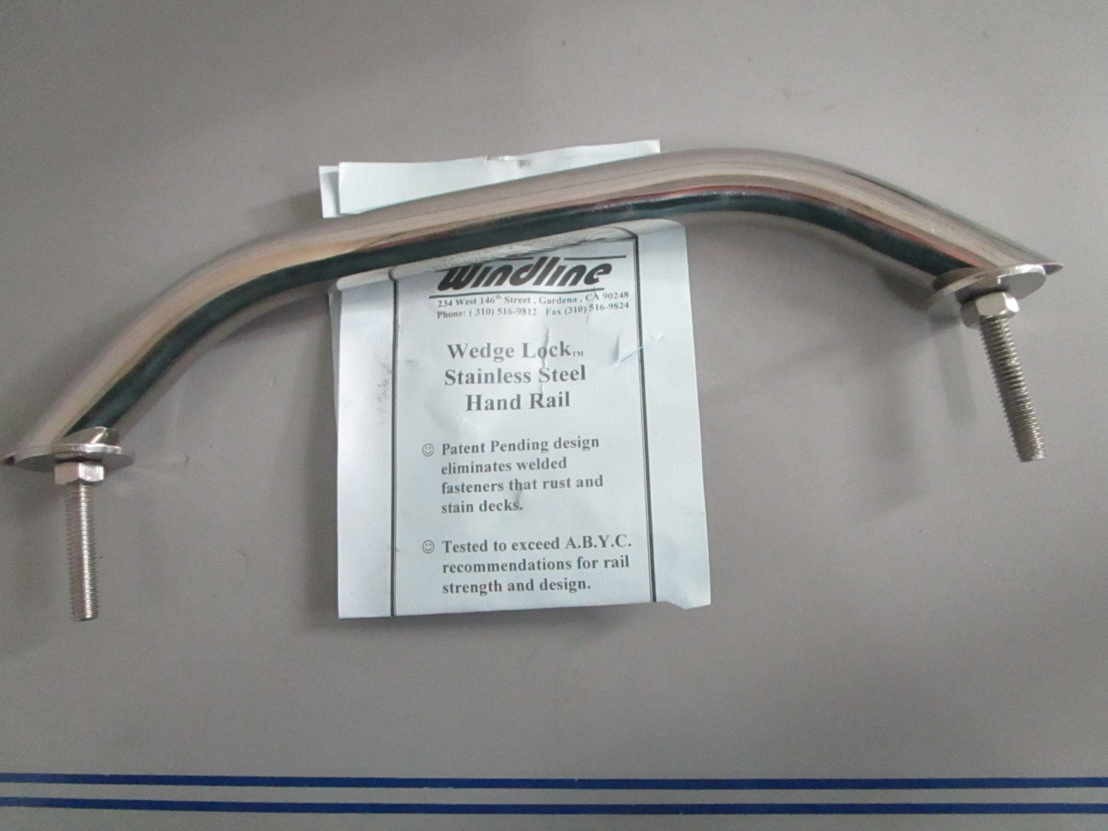 NEW OEM Windline H-100A H100A Wedge Lock Stainless Steel Hand Rail 0820