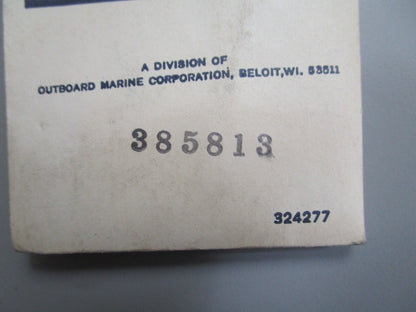 *NEW OEM* 0820 OMC Johnson Evinrude Needle Valve 385813 0385813