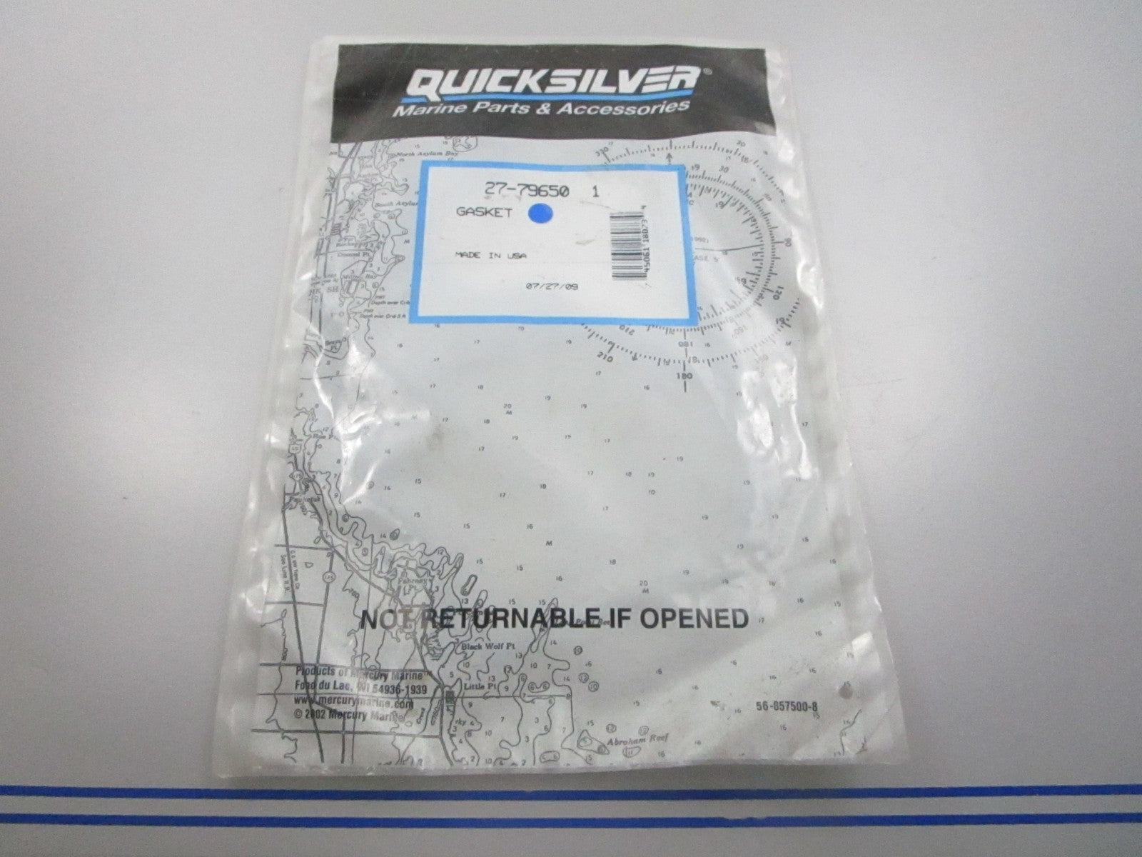 NEW OEM 27-796501 Mercury Quicksilver Gasket 0810