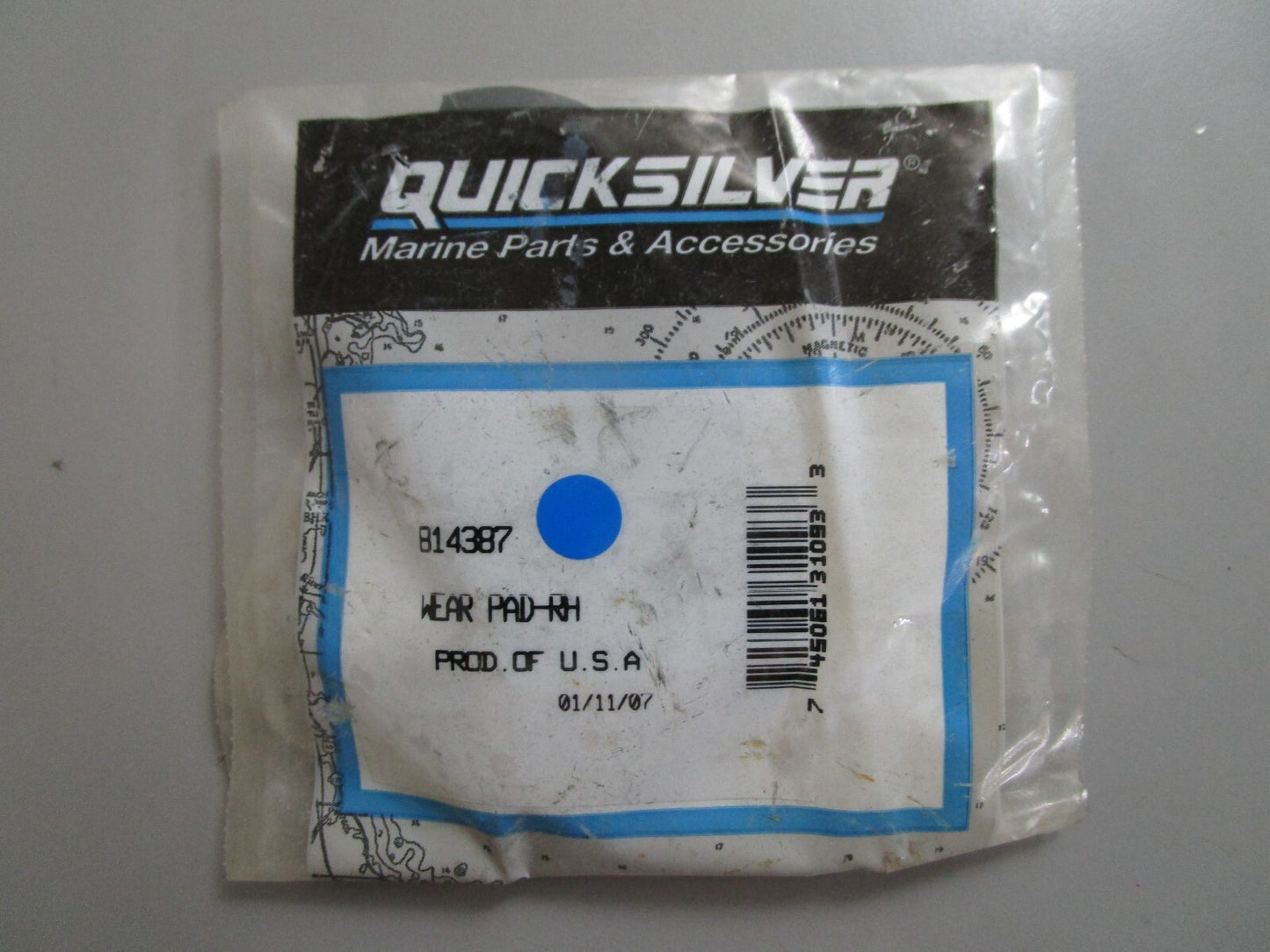 *NEW OEM* 0810 Mercury Quicksilver RH Wear Pad 814387