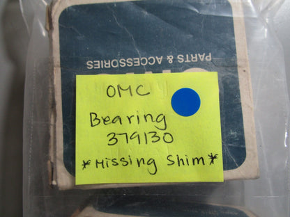 *NEW OEM* 0810 OMC Johnson Evinrude Bearing 379130 0379130 *Missing Shim*