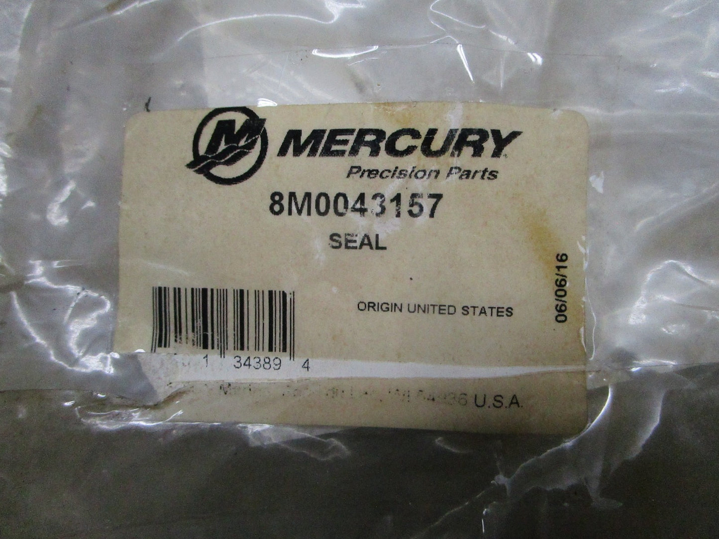 *NEW OEM* 0820 Mercury Quicksilver Seal 8M0043157