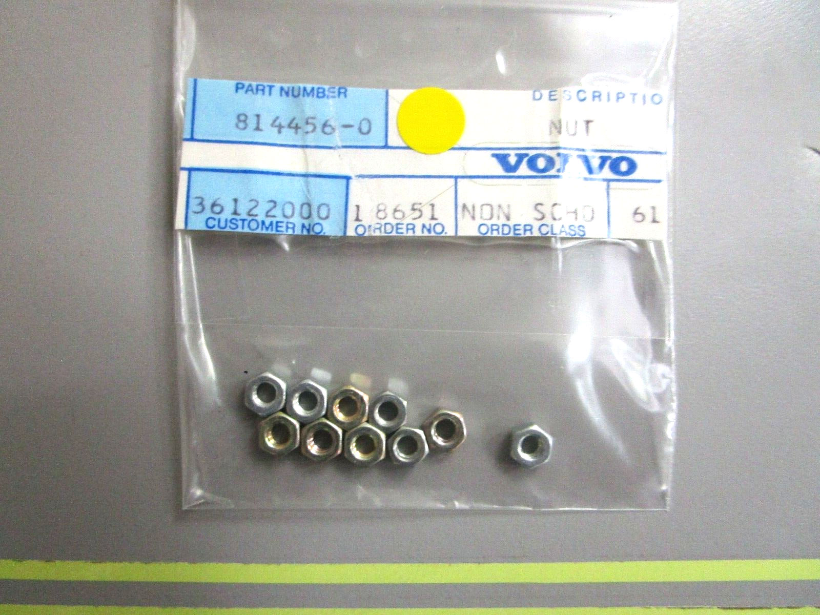 *NEW OEM* (LOT OF 10) 0750 Volvo Penta NUT 814456-0
