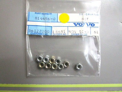 *NEW OEM* (LOT OF 10) 0750 Volvo Penta NUT 814456-0