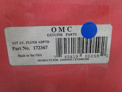 *NEW OEM* 0820 OMC Johnson Evinrude Flush Adaptor Kit Ay 172367 0172367
