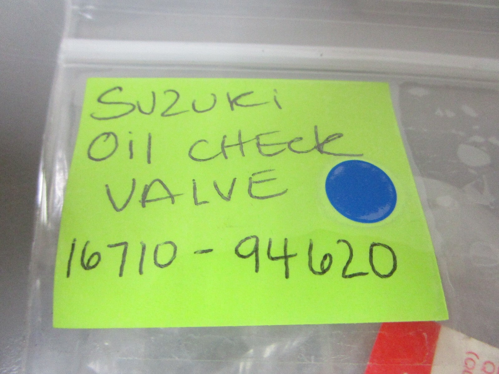 *NEW OEM* 0720 Suzuki Oil Check Valve 16710-94620