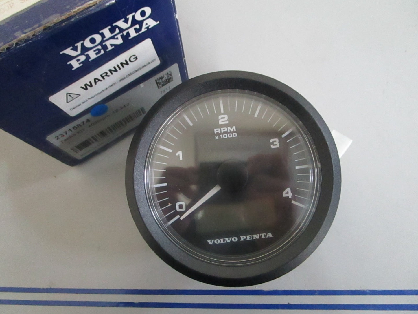 *NEW OEM* 0820 Volvo Penta 4000RPM 12-24V Tacho Kit 23715874