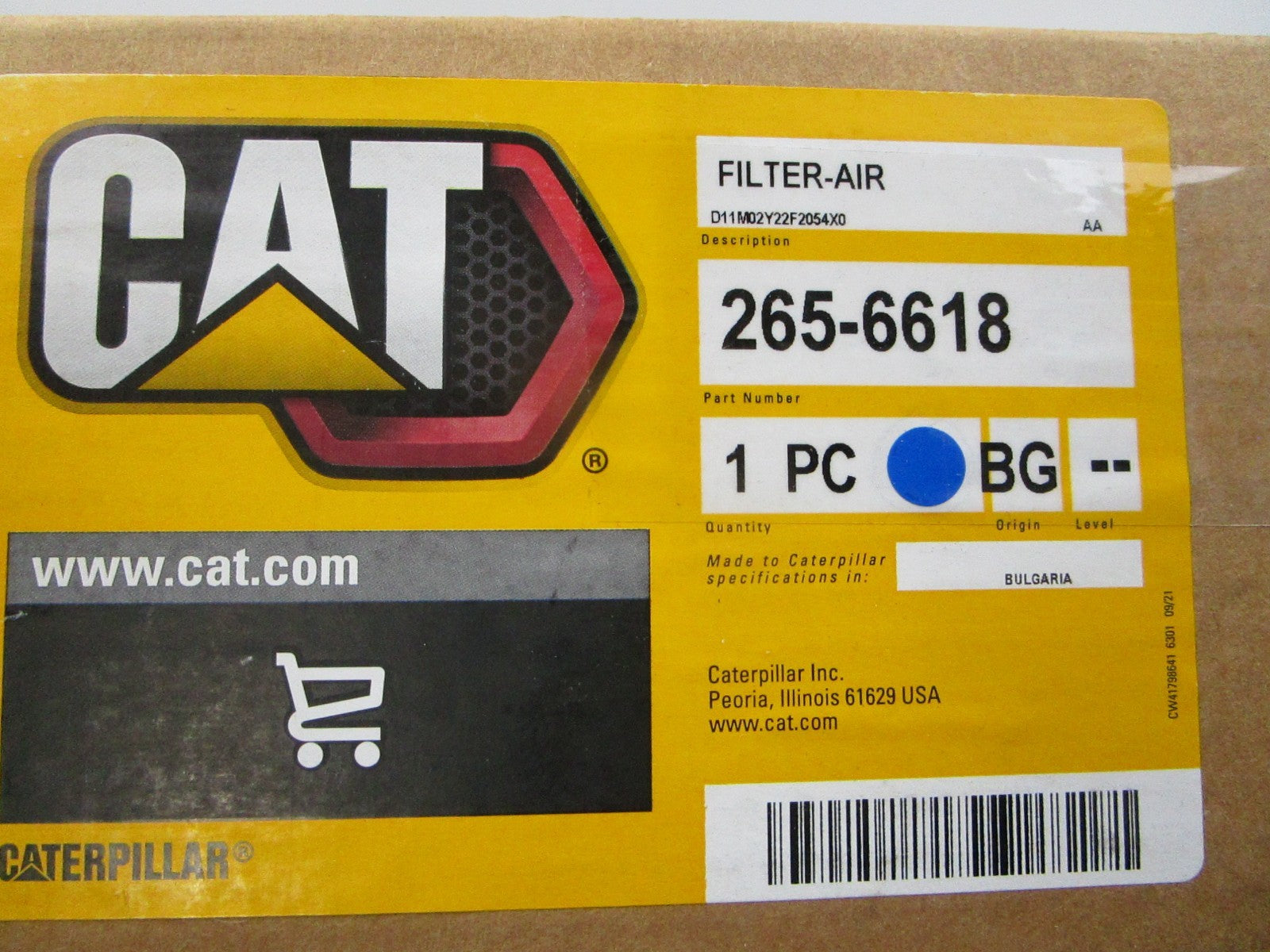*NEW OEM* 0810 CAT Air Filter 265-6618