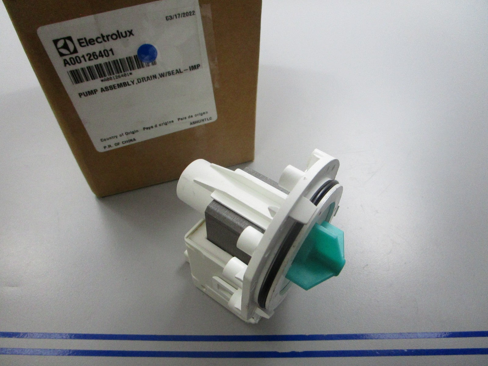 *NEW OEM* 0720 Electrolux Dishwasher Drain Pump & Seal Assembly A00126401