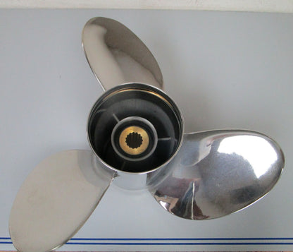 *NEW OEM* 0720 Yamaha 3 Blade Stainless Steel 14 ½ x 21 Propeller 66K-45976-B0