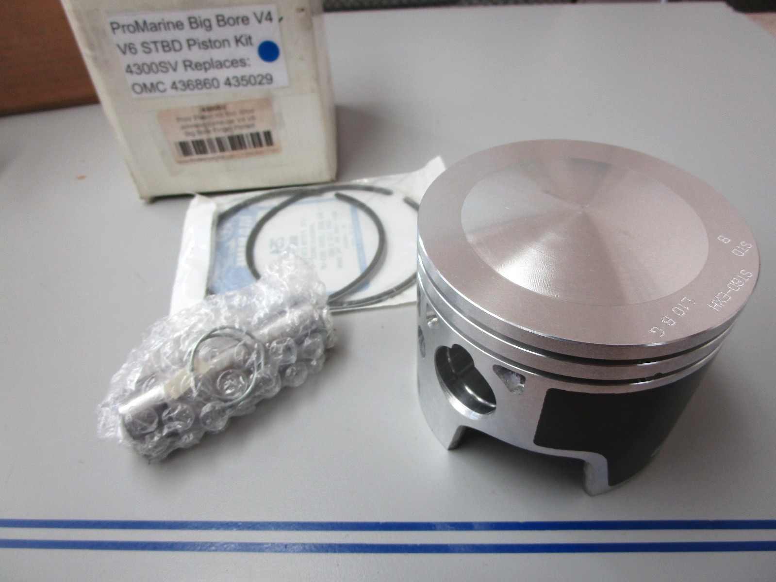 *NEW* 0720 ProMarine Big Bore V4 V6 STBD Piston Kit 4300SV Replaces: OMC 436860
