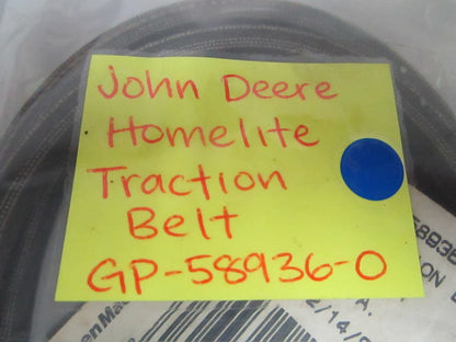 NEW OEM GP-58936-0 John Deere Homelite Traction Belt 0720