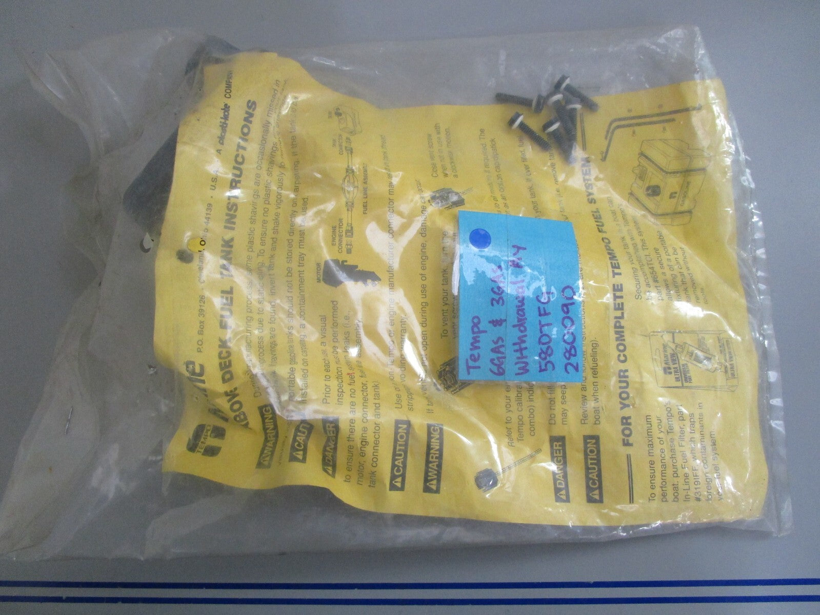 *NEW* 0820 Tempo 6GAS & 3GAS Withdrawal Assy 580TFG 280090
