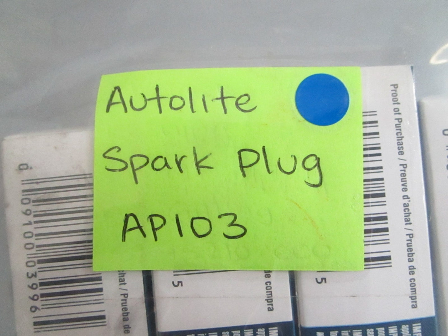 NEW OEM (LOT OF 8) AP103 Autolite Spark Plug 0820