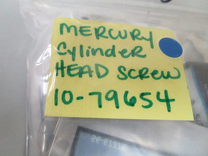 *NEW OEM* (LOT OF 3) 0810 Mercury Quicksilver Cylinder Head Screw 10-79654
