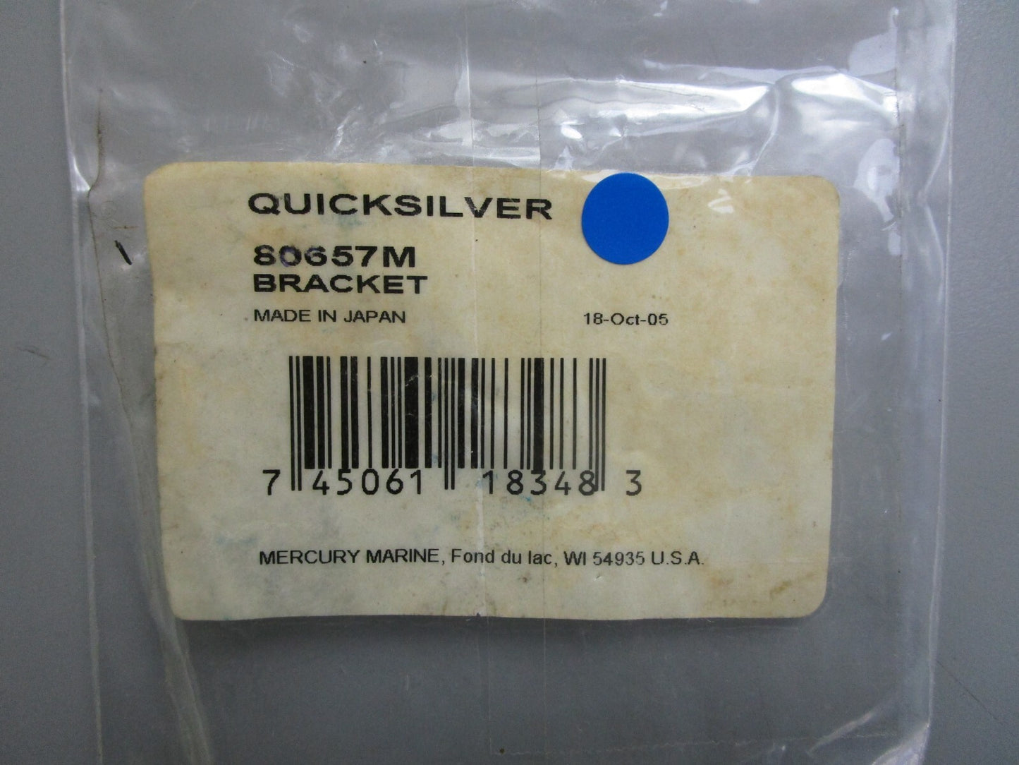 *NEW OEM* 0820 Mercury Quicksilver Bracket 80657M