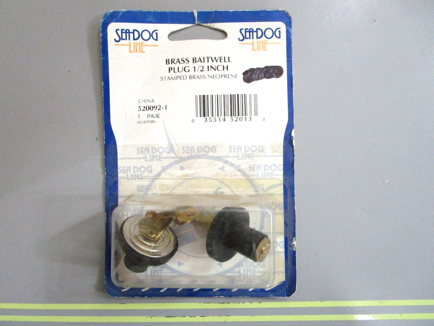 *NEW* 0750 Sea Dog  BRASS BARTWELL PLUG 1/2inch  520092-1