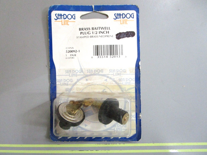 *NEW* 0750 Sea Dog  BRASS BARTWELL PLUG 1/2inch  520092-1