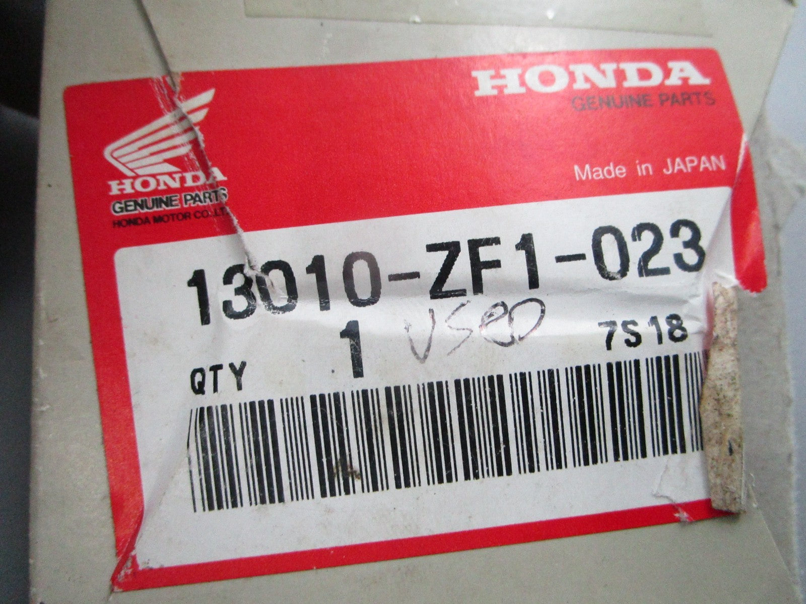 NEW OEM Honda 13010-ZF1-023 Piston Ring Set 0810