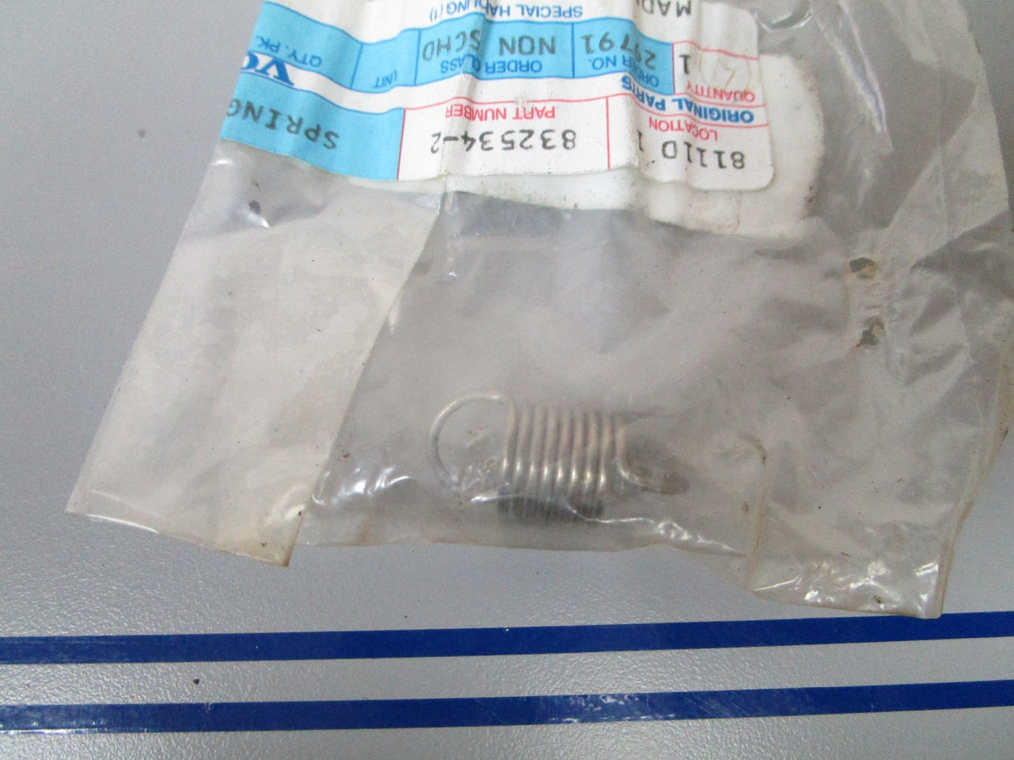 NEW OEM 832534 Volvo Penta Spring 0810