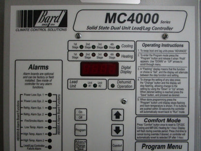 *NEW* 0820 Bard Solid State Dual Unit Lead/Lag Controller MC4000-B