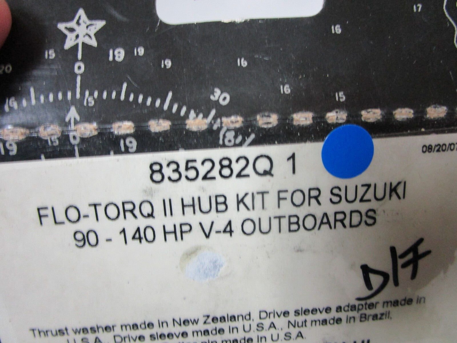 *NEW OEM* 0810 Mercury Quicksilver Flo-Torq II Hub Kit 835282Q1