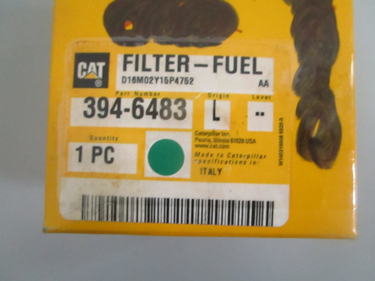 Caterpillar 394-6483 Filter Fuel Heavy Equipment OEM NEW OEM 0820