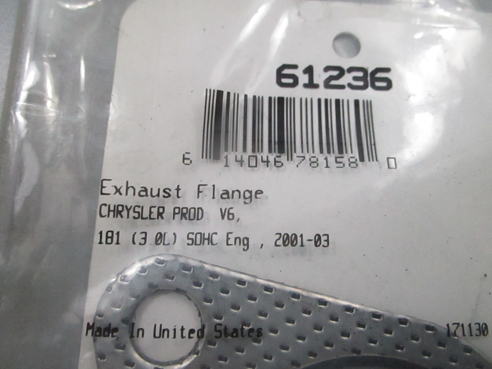 *NEW* 0810 Fel-Pro Flange Gasket 61236