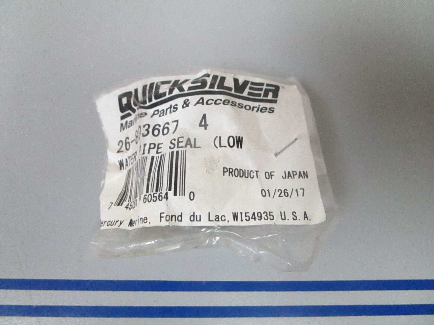 *NEW OEM* 0810 Mercury Quicksilver Water Pipe Seal 26-8036674