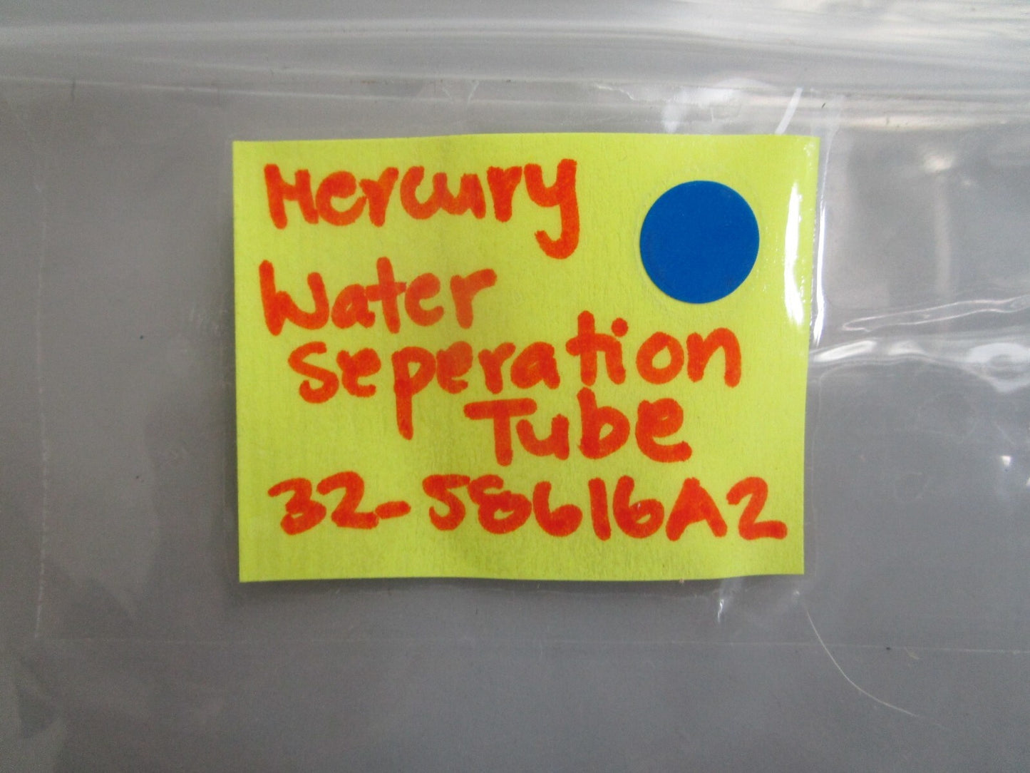 *NEW OEM* 0820 Mercury Quicksilver Water Separation Tube 32-58616A2