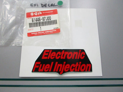 NEW OEM 61446-87J00 Suzuki EFI Decal 0810
