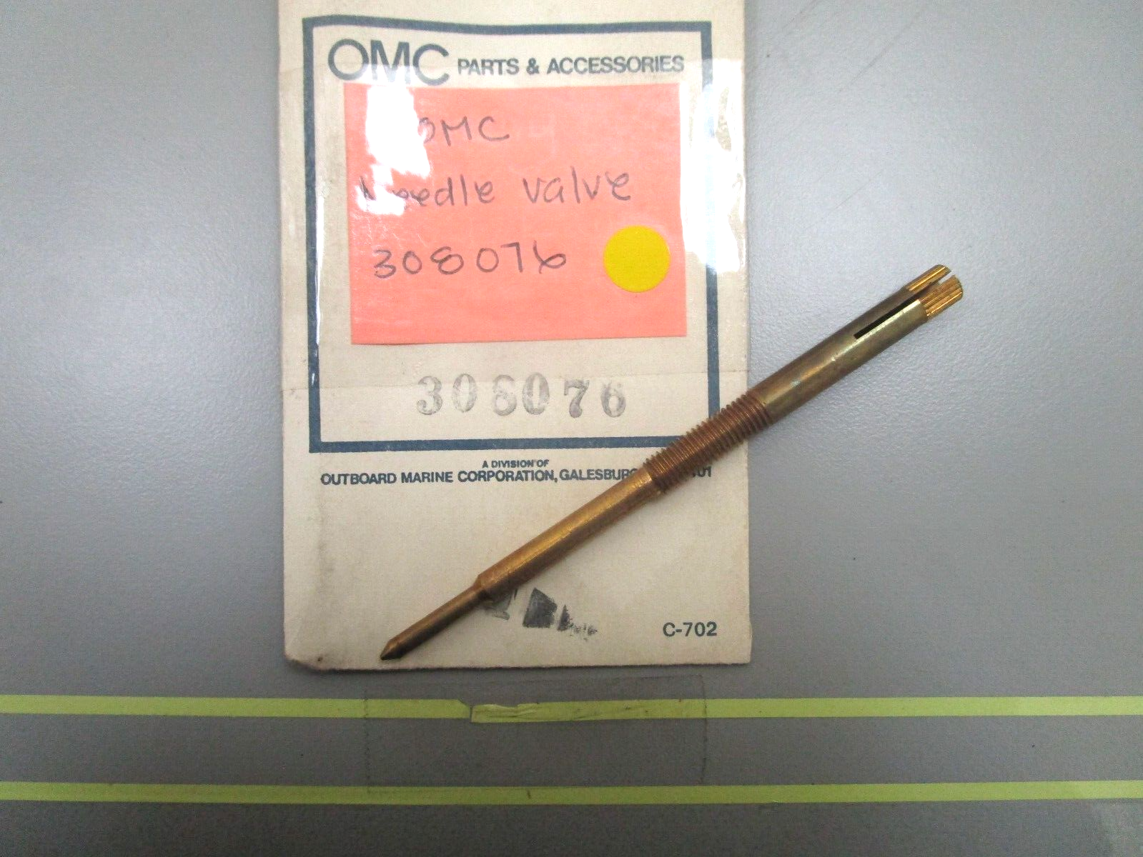*NEW OEM* 0750 OMC Johnson Evinrude NEEDLE VALVE 308076 0308076