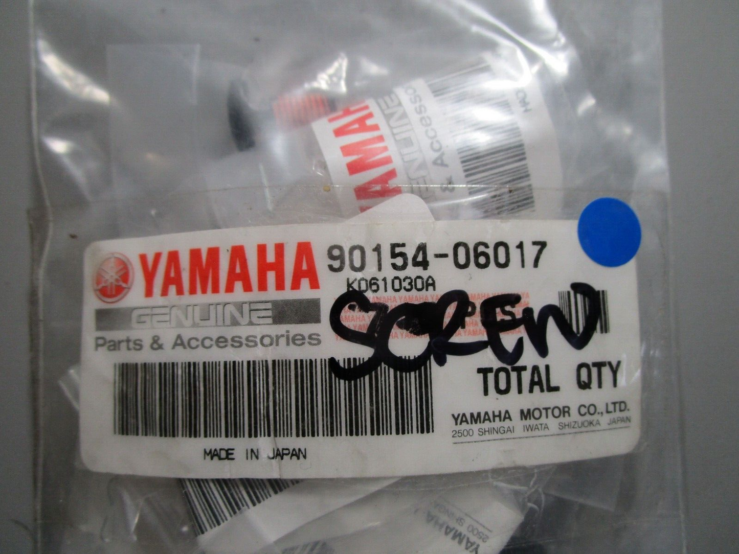 *NEW OEM* (LOT OF 7) 0770 Yamaha Screw 90154-06017