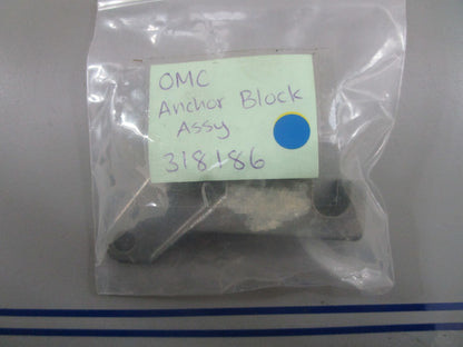 *NEW OEM* 0770 OMC Johnson Evinrude Anchor Block Assembly 318186 0318186