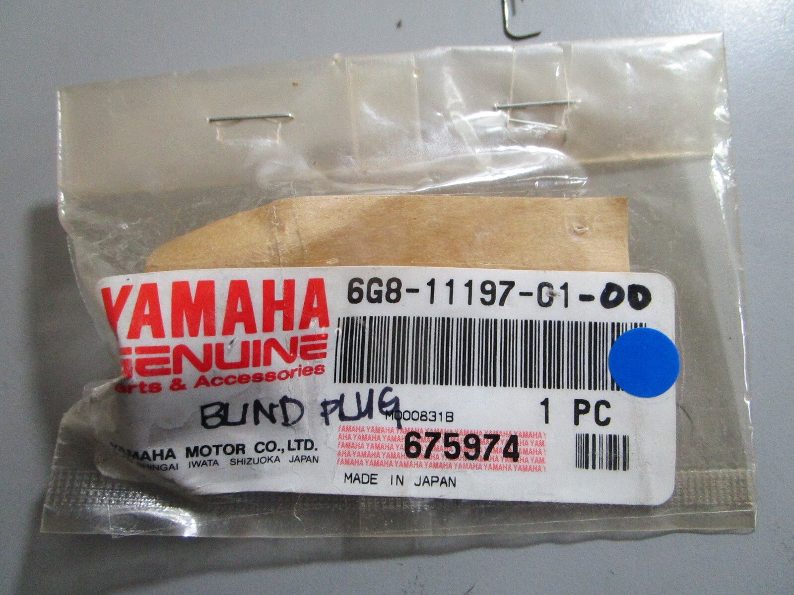 *NEW OEM* 0810 Yamaha Blind Plug 6G8-11197-01-00