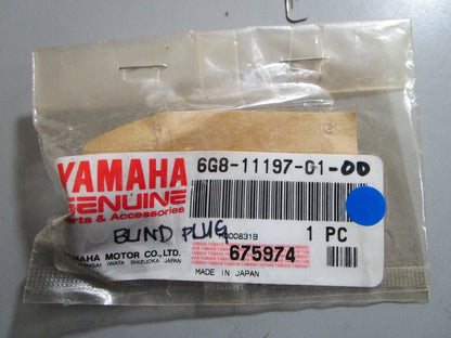 *NEW OEM* 0810 Yamaha Blind Plug 6G8-11197-01-00
