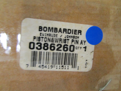 *NEW OEM* 0810 OMC Johnson Evinrude Piston & Wrist Pin Assembly 386260 0386260