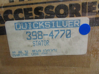 *NEW OEM* 0820 Mercury Quicksilver Stator 398-4770